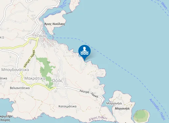 Map of SOULANENA-PAXOS BEACH