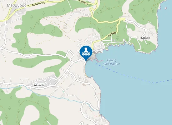 Map of Agia Marina Notia