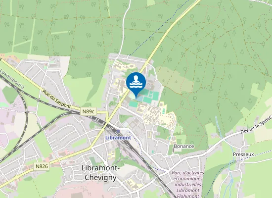 Map of Le Centre Sportif De Libramont