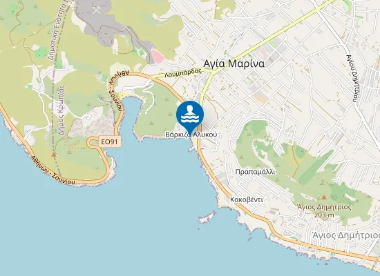 Map of Agia Marina