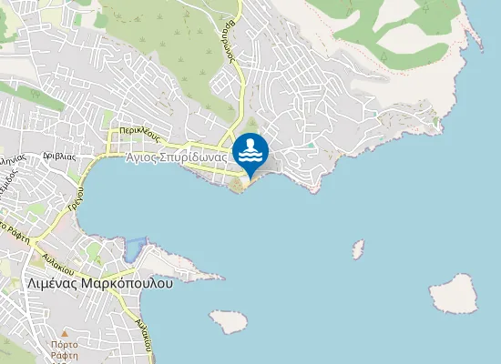 Map of PORTO RAFTI - AGIOS SPYRIDONAS