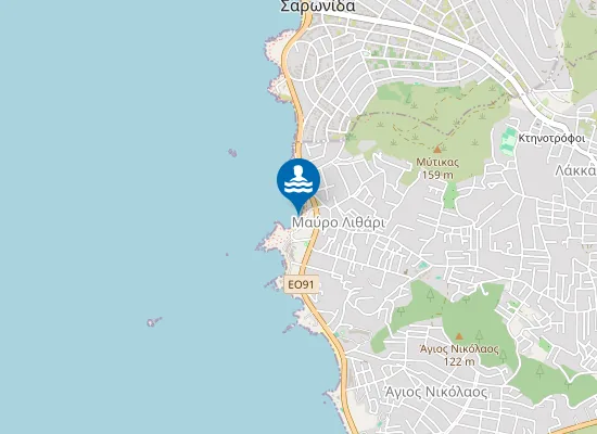 Map of MAVRO LITHARI