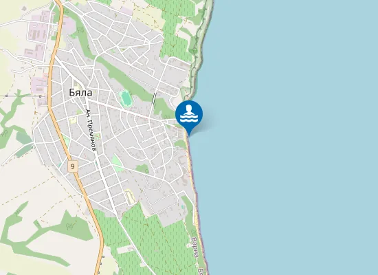 Map of Бяла-Централен Плаж