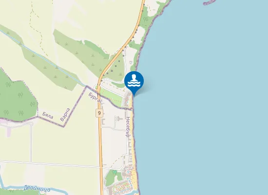 Map of Бяла-Къмпинг Луна