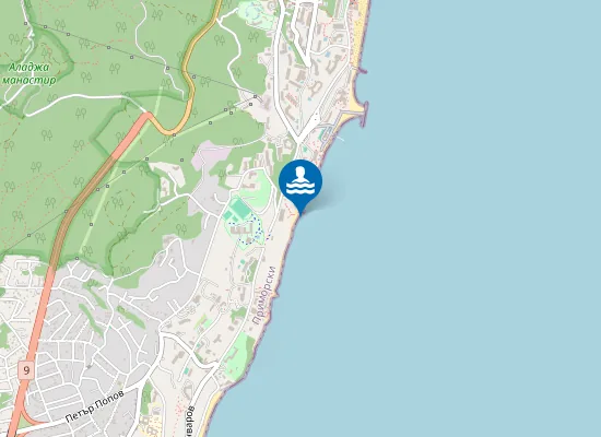 Map of Златни Пясъци-Ривиера