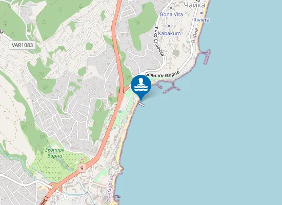 Map of Слънчев Ден-Хотел Марина