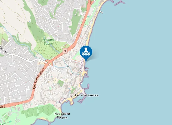 Map of Св.св. Константин И Елена-Голям Плаж