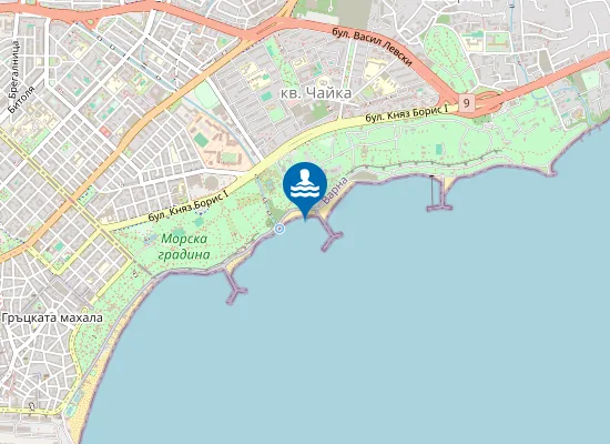 Map of Варна -Офицерски Плаж