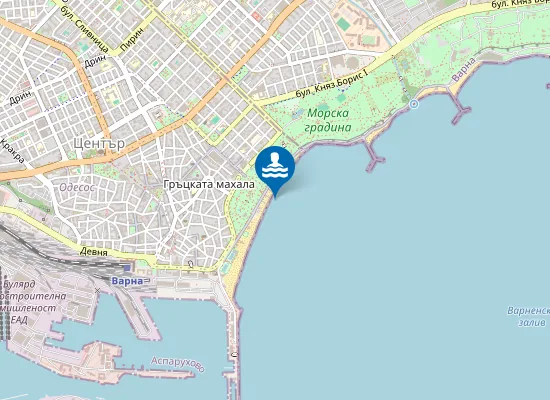 Map of Варна-Централен Плаж