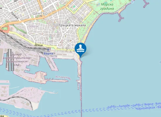Map of Варна-Южен Плаж