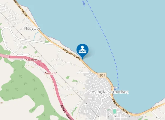 Map of DYTIKI PLAZ AGIOU KONSTANTINOU