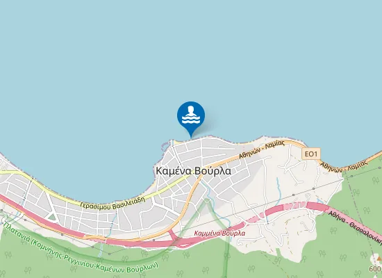 Map of DYTIKH PARALIA PLAKAS