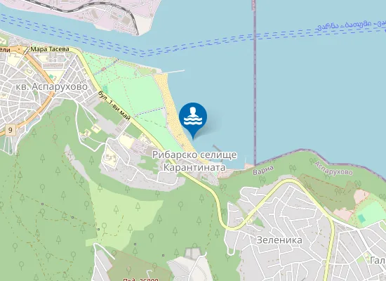 Map of Варна-Аспарухово Централен