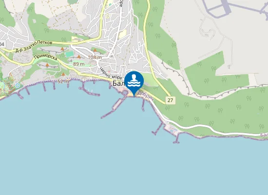 Map of Балчик-Централен