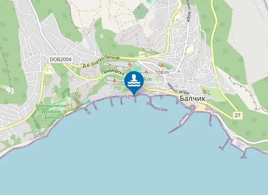 Map of Нов Плаж