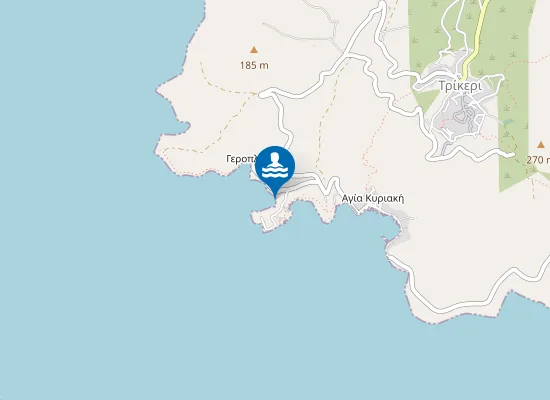 Map of MILOS - AGIA KYRIAKI