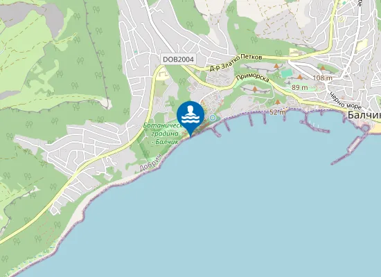 Map of Балчик-Двореца