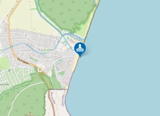 Map of Кранево-Централен