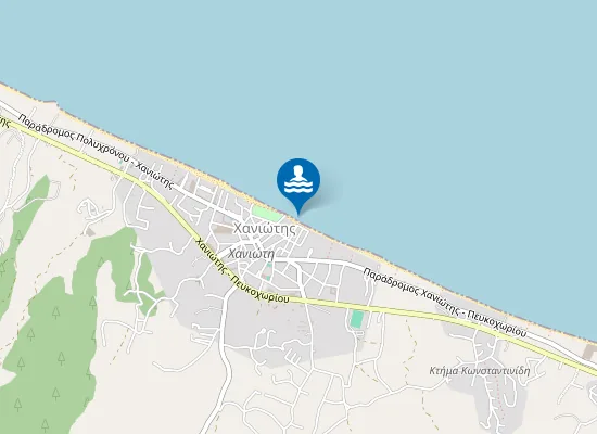 Map of CHANIOTI [POLYCHRONO - CHANIOTI - PEFKOCHORI]