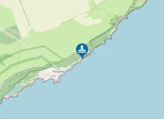 Map of Русалка-Голям Плаж