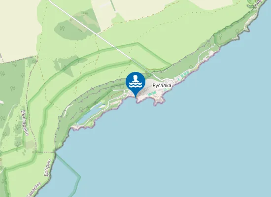 Map of Русалка-Централен Плаж
