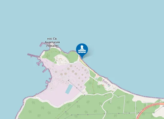 Map of Плаж Росенец-Север