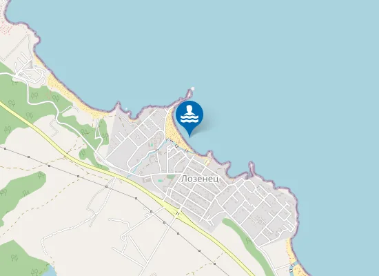 Map of Лозенец-Централен Плаж