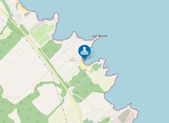 Map of Плаж Арапя