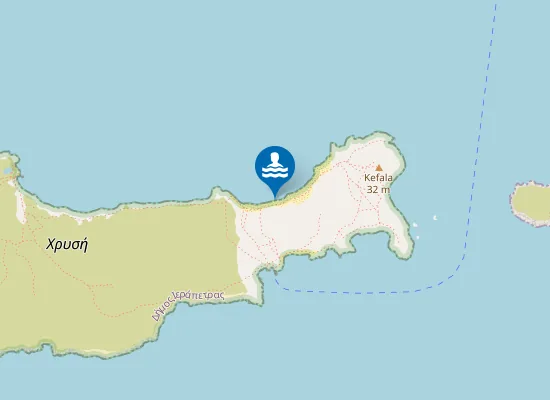 Map of CHRYSI - GAIDOURONISI