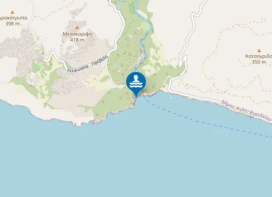 Map of ASOMATOS - PREVELI