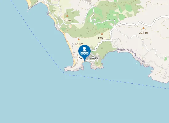 Map of SAKTOURIA - AGIOS PAVLOS