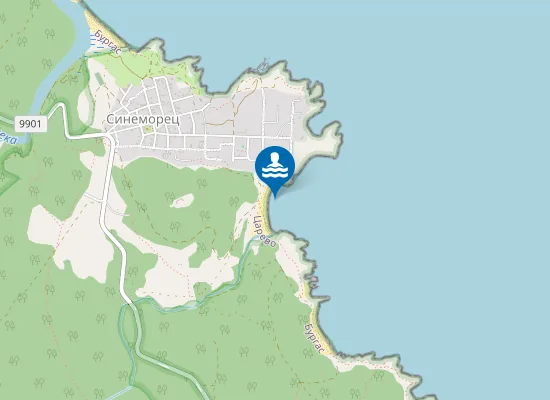 Map of Плаж Бутамята