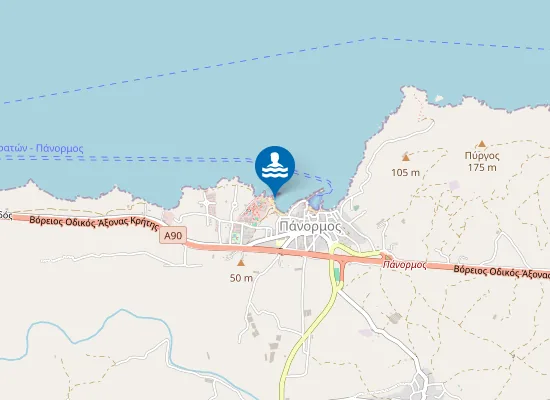 Map of PANORMO - LIMNI