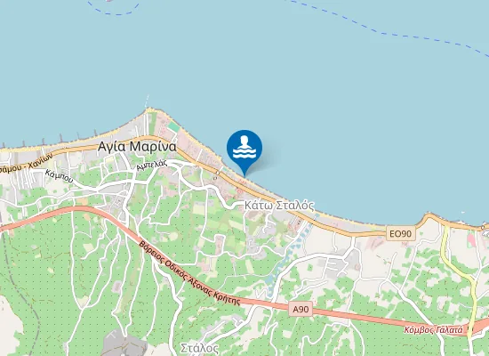 Map of Agia Marina - Stalos