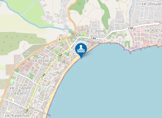 Map of Слънчев Бряг-Хотел Виктория Палас