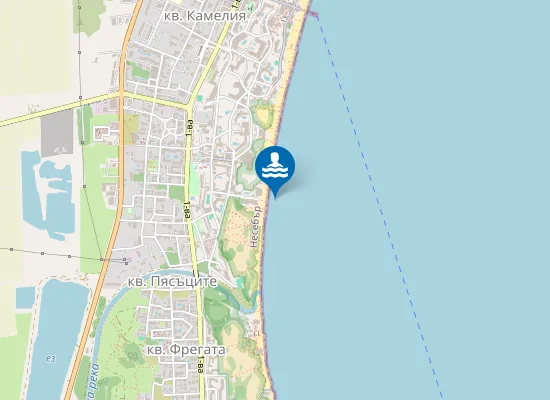 Map of Слънчев Бряг-Хотел Бургас