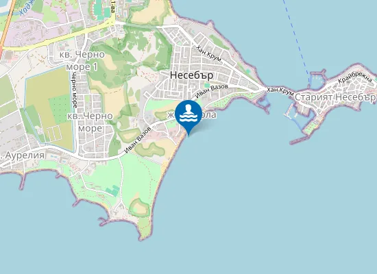 Map of Несебър-Южен Плаж