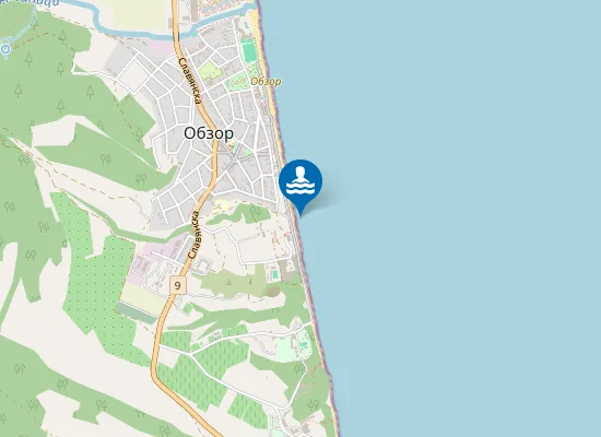 Map of Обзор-Южен Плаж