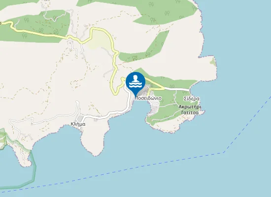 Map of AKTI POSEIDONIOY