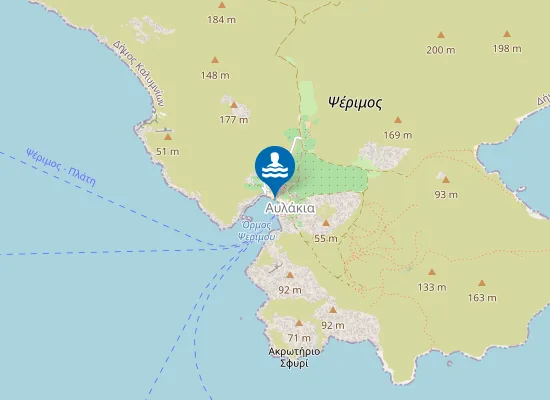 Map of NISOS PSERIMOS