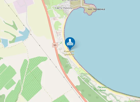 Map of Къмпинг Градина