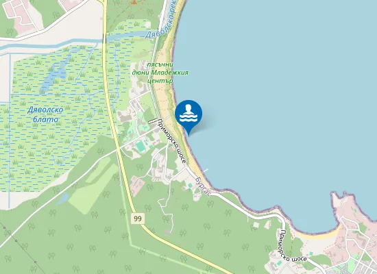 Map of Международен Младежки Център