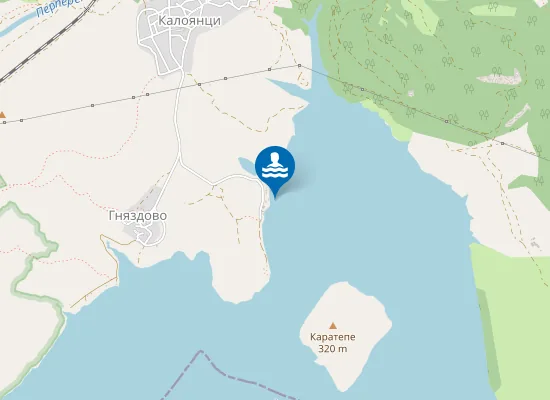 Map of Язовир Студен Кладенец