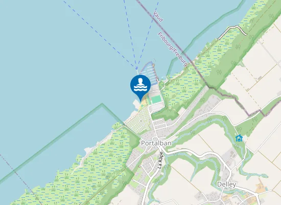 Map of PLAGE DE PORTALBAN