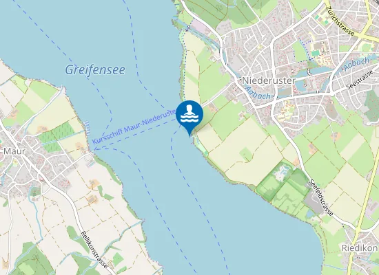 Map of STRANDBAD USTER