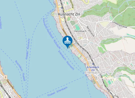 Map of STRANDBAD KÜSNACHT