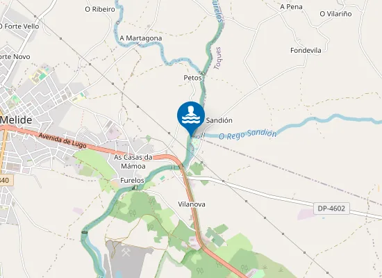 Map of RIO FURELOS MELIDE PM1