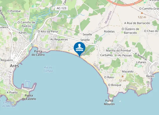 Map of PLAYA RASO - SESELLE PM1