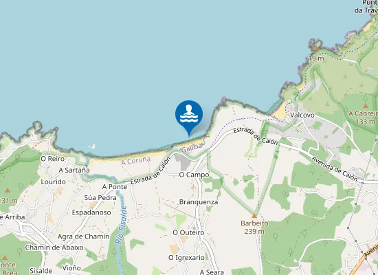 Map of PLAYA COMBOUZAS PM1