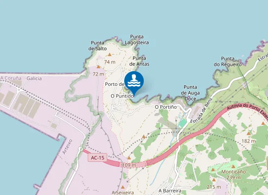 Map of PLAYA AREA GRANDE DE SUEVOS PM1